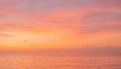 Fototapeta premium 바다에서 보는 저녁 노을