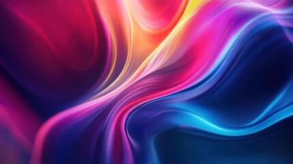 Vibrant Abstract Background with Swirling Iridescent Colors and Textured Patterns