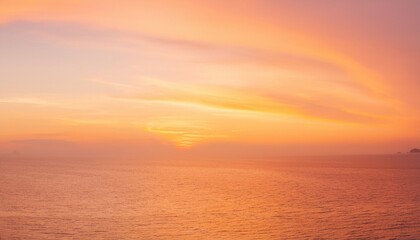 Fototapeta premium 바다에서 보는 저녁 노을
