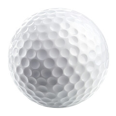 Golf ball isolated on a transparent background,