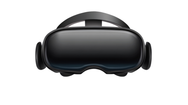 Immersive Reality: A cutting-edge virtual reality headset, sleek and modern design, offering a gateway into interactive digital realms, symbolizing technological innovation