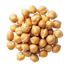 Chickpeas on transparent background
