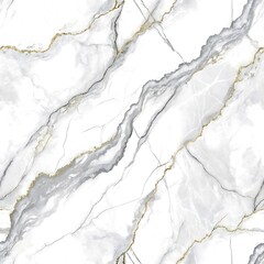 Elegant white marble texture with gray and gold veins seamless pattern art tile wall high stone decor