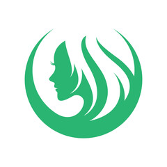 women's beauty and hair care logo design