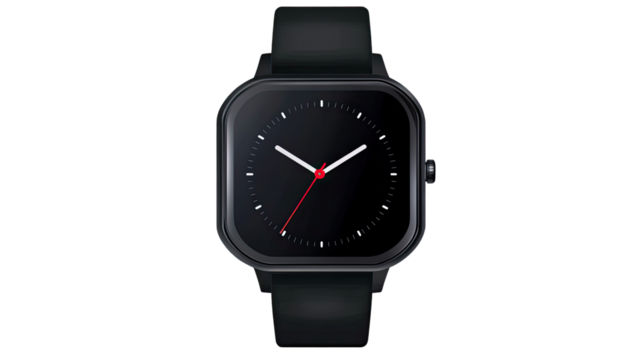 Elegance in Time: Capturing the sleek sophistication of a black smart watch against a backdrop of timeless design. The modern face exudes a sense of precision and functionality.