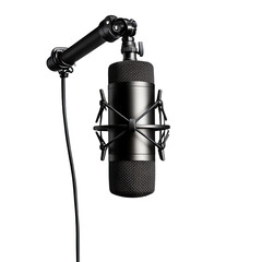 3D Mic transparent on a white background