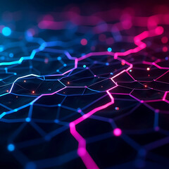 Obraz premium Futuristic Digital Circuit Background