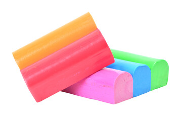 Children's plasticine isolated