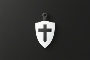 Obraz premium create a plain black and white safety icon