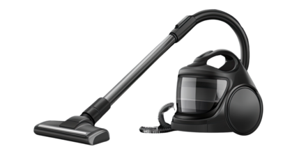 Advanced Vacuum Cleaner: Modern, sleek vacuum cleaner showcased, offering a close-up view, emphasizing its design and functionality for efficient home cleaning.