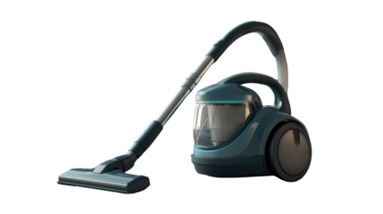 Powerful Blue Vacuum Cleaner: A contemporary blue vacuum cleaner, designed for efficient cleaning, sits poised, promising a spotless and tidy home.