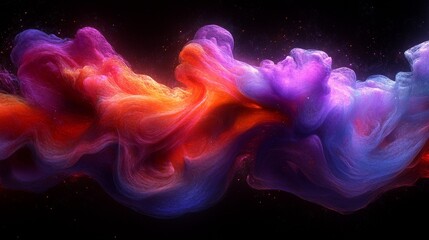 Cosmic cloud nebulosity digital render aesthetic abstract dynamic flow artistic vibrant color gradients fantasy dreamy background space art