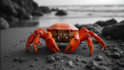 Red Crab on the Beach