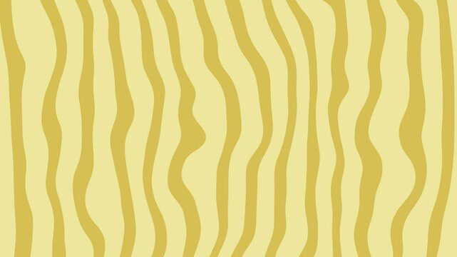 4K animated beige background with moving cartoon-like zigzag lines