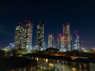 Sunrise Over Manchester Deansgate Square and Castlefield