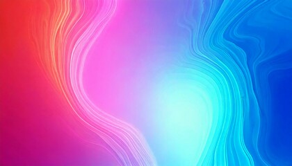 Obraz premium abstract fluid pattern background simple and clear; bright blend blue and red clear at side