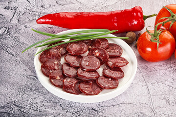 Wild Bear meat homemade sausages