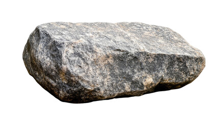 Fototapeta premium Granite Boulder: A solid, weathered granite boulder, a testament to the raw power and enduring beauty of the earth, stands in stark contrast, its rugged texture inviting a tactile connection.