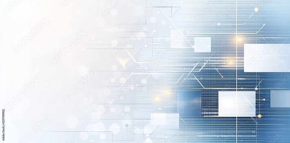 Poster abstract digital background with lines and squares creating a modern tech design. perfect for showca