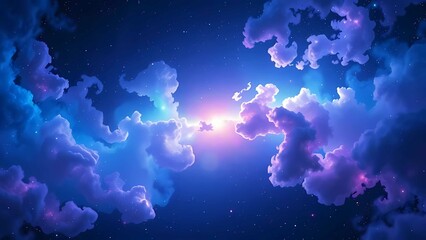 Abstract space-inspired illustration with vibrant colors, glowing effects, and an elegant cosmic ambiance, perfect for visionary designs