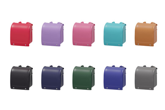 カラフルなランドセル　10色セットColorful school bags in a set of 10 colors