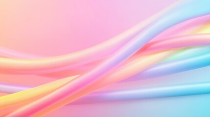 Soft flowing lines create dreamy atmosphere with pastel colors b