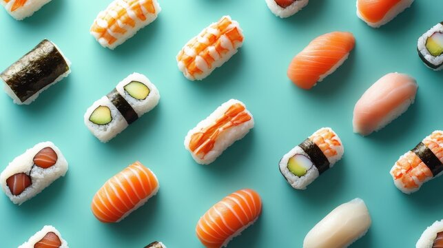 Sushi Verschiedene sorten