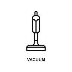 Vacuum cleaner icon in flat style. Equipment for house cleaning vector illustration on isolated background. Clean machine sign business concept.