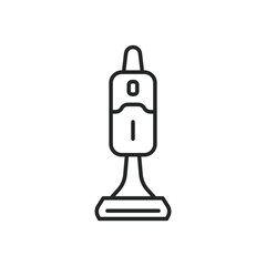 Vacuum cleaner icon in flat style. Equipment for house cleaning vector illustration on isolated background. Clean machine sign business concept.