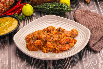 Indian cuisine - Prawns malabar masala