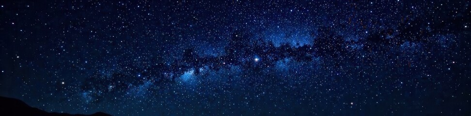 starry night sky with twinkling stars on black background, dark, cosmos, celestial