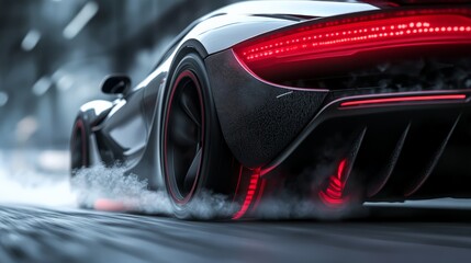 AI-powered smart exhaust system reducing emissions and optimizing airflow in high-performance cars