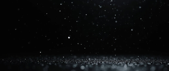 rain drops on black background