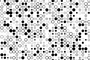 Minimalist design of circle grid with gaps and fills