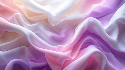 Obraz premium Abstract background featuring a soft cotton pattern in white, light pink, and purple gradients.