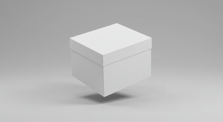 Minimalist White Cube Mockup