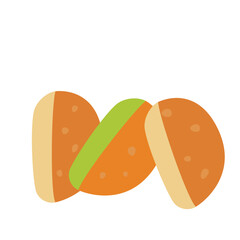 Kue pukis indonesian traditional cake vector illustration 
