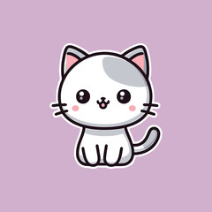 kitten cat cute feminine playful cartoon