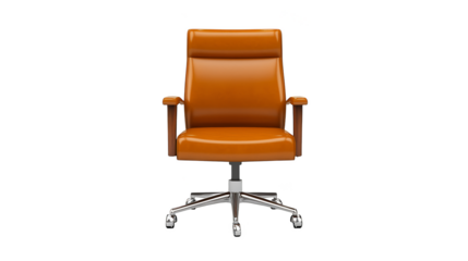Vibrant orange office chair, enhance your workspace with comfort and style ergonomic