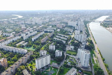 Fototapeta premium Cityscape view from above