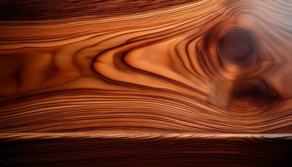 Obraz premium Macro wooden table surface: deep grain patterns and warm, natural wood tones highlighted. Rustic and organic texture. Ideal for backgrounds and design elements.
