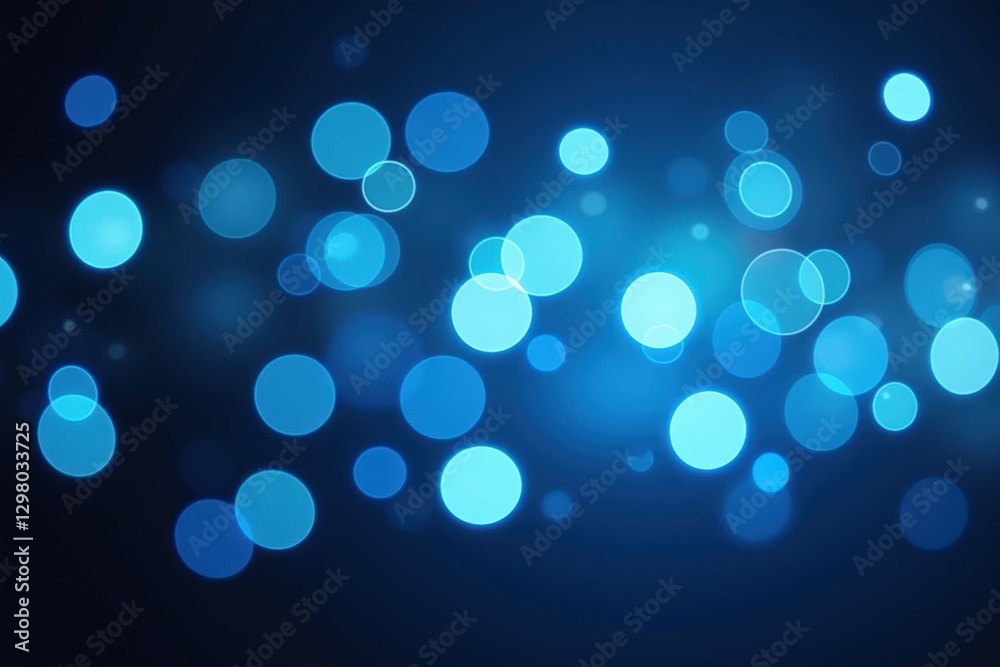 Canvas Prints a stunning abstract background of blue bokeh lights creating a dreamy atmosphere perfect for celebra