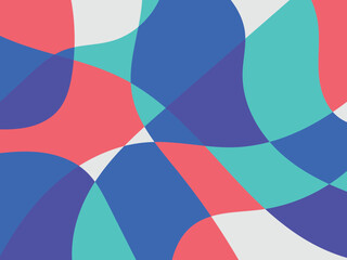 Obraz premium Abstract multicolored organic mosaic design background. Colorful vector illustration backdrop.