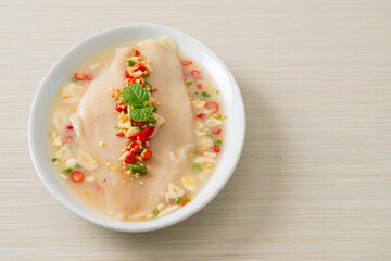 Steamed Fish in Spicy Lemon Sauce