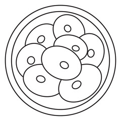 Zygote 4 - 8 cell stage line icon