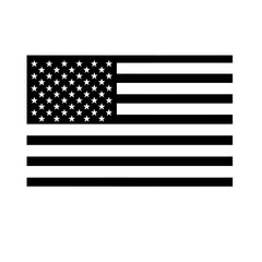 Silhouette vector illustration of the USA flag (Stars and Stripes) on a white background