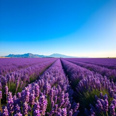 Obraz premium lavender field in provence france