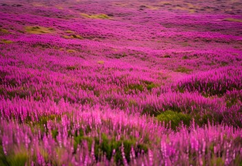 Obraz premium vibrant purple blooms of heather