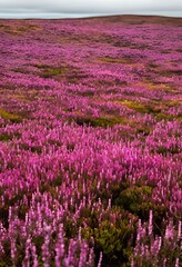 Obraz premium vibrant purple blooms of heather
