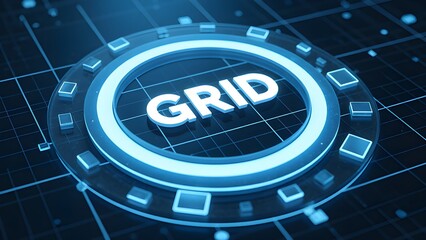 Naklejka premium The data pulse of future technology